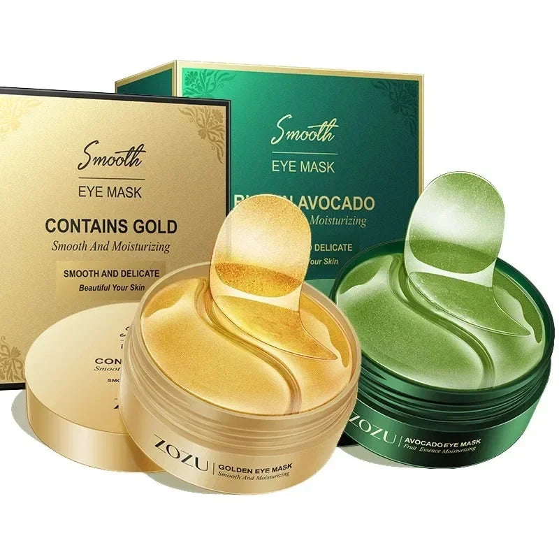 120 Pieces of Avocado Gold Collagen Eye Mask, Anti-Dark Circles, Anti-Eye Bags, Moisturizing and Firming Eye Patches, Skin Care Products Vue