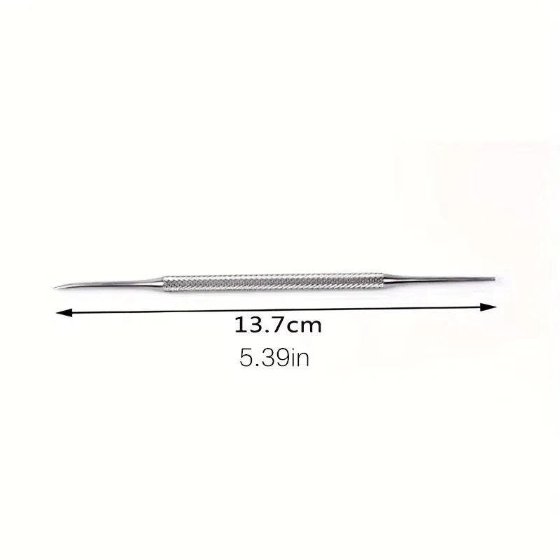 Stainless Toe Nail Ingrown Toe Nail Lifter File Double Ended Sided Manicure Pedicure Toenails Clean Foot Care Correction Tool Vue 1pc
