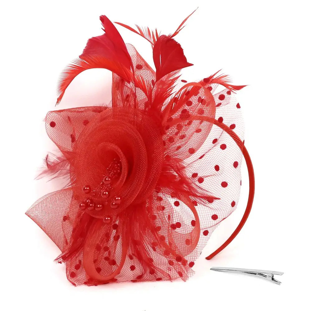 Stylish Mesh Flower Hair Fascinators Cocktail Fascinator Hat Alice