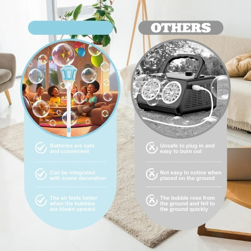 Street Sign Bubble Machine with Remote Control | Outdoor Party Bubble Machine Vue