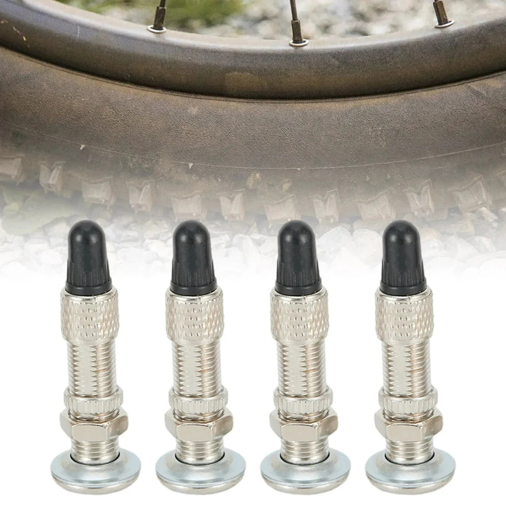 4Pcs Bicycle Tubeless Valve Zinc Alloy Woods English Valves Mountain Bike Dunlop Valve Core MTB Road Bike Parts Tool Vue