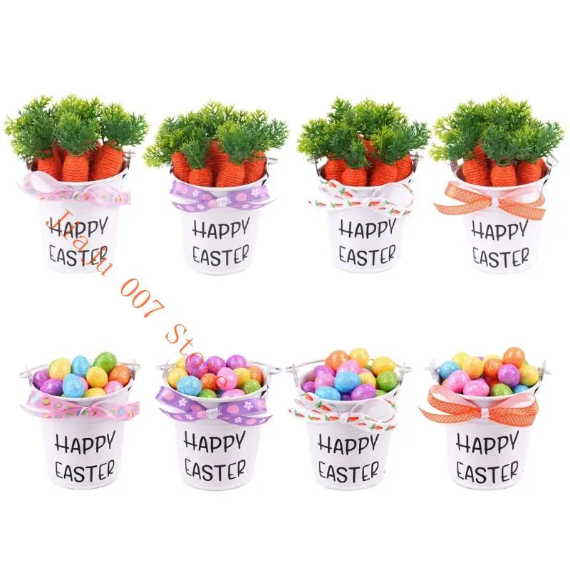 DIY Easter Egg & Carrot Foam Ornament – Spring Home Decor Easter Ornament Set Vue