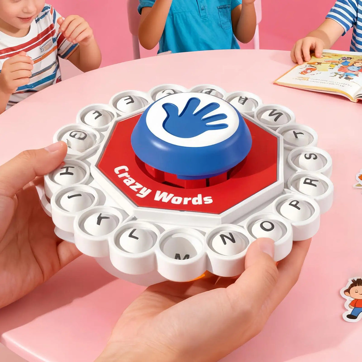 Word Board Games Press Alphabet Learning Board Toy Educational Letter Spelling Game for Child Boy Girl Adult Family Gathering Vue