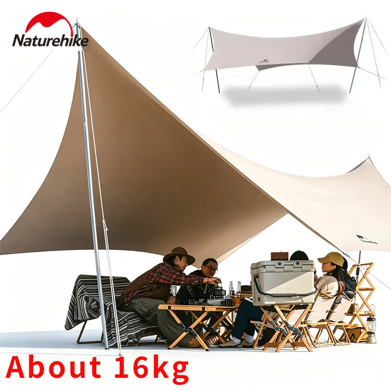 Naturehike LIANYUN20 Camping Tarp Canopy UPF50+ 20㎡ Waterproof Camping Canopy Tarp Vue