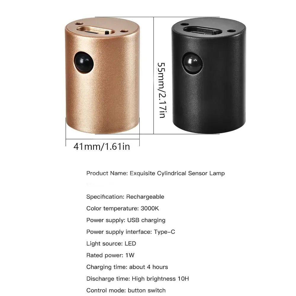 Rechargeable Human Body Sensing Wall Light Magnetic Atmosphere Light Magnetic Night Light Human Body Induction Vue