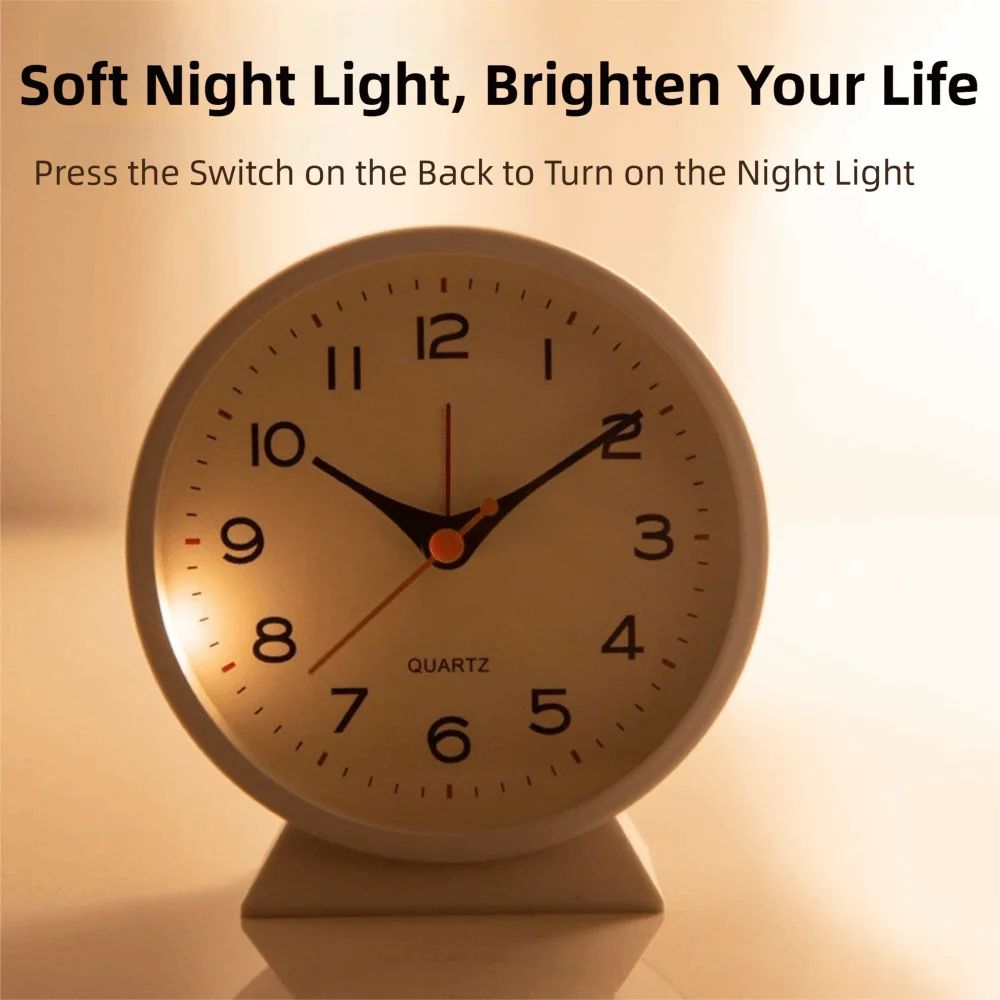 Simple Children's Alarm Clock Night Light Cartoon Time Planning Clock Study Portable Tabletop Alarm Timer Bedroom Decor Vue