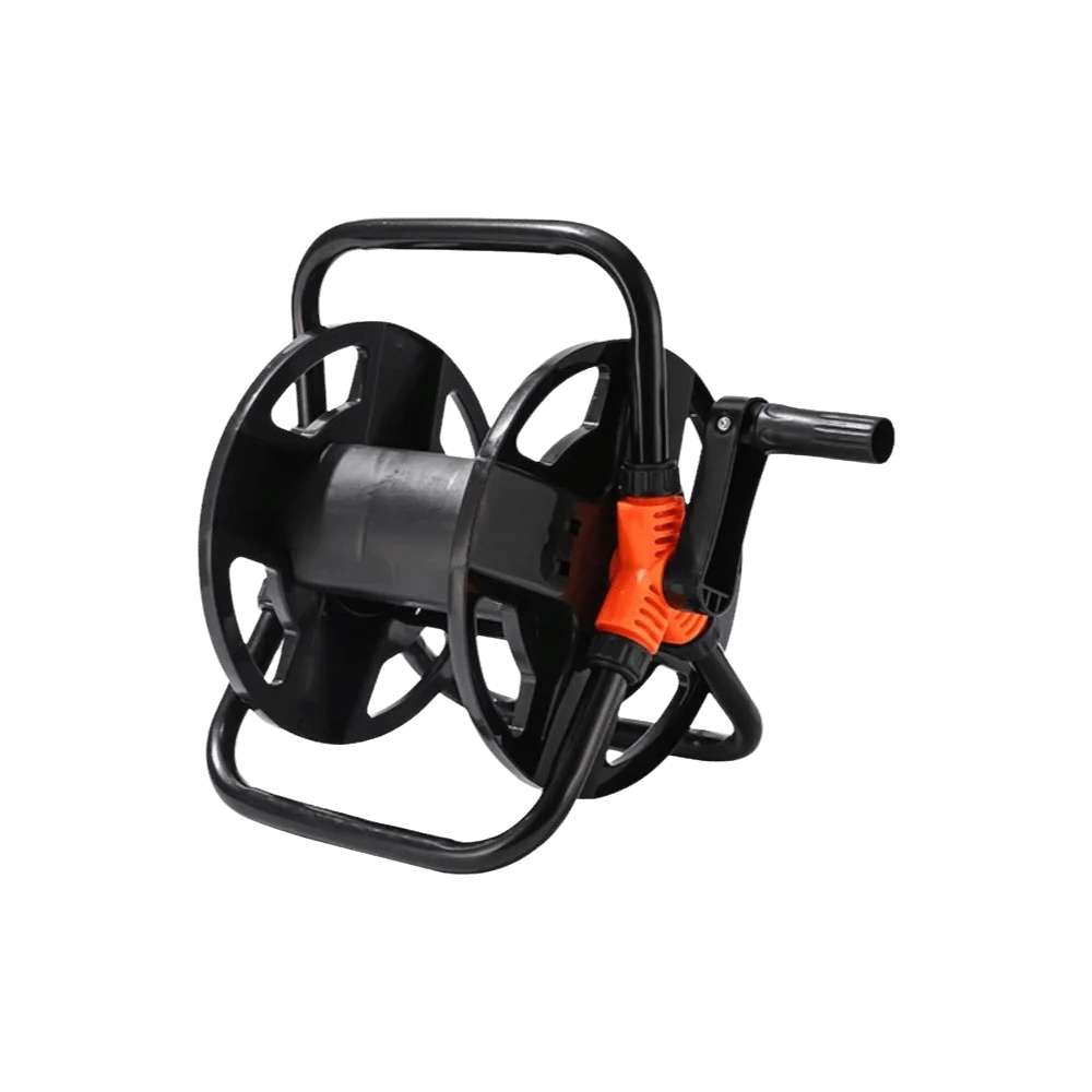 Heavy Duty Hose Storage Reel durable Multi-Purpose Single Arm Pipe Coiler Collapsible Handle Space Saving Vue Style 2