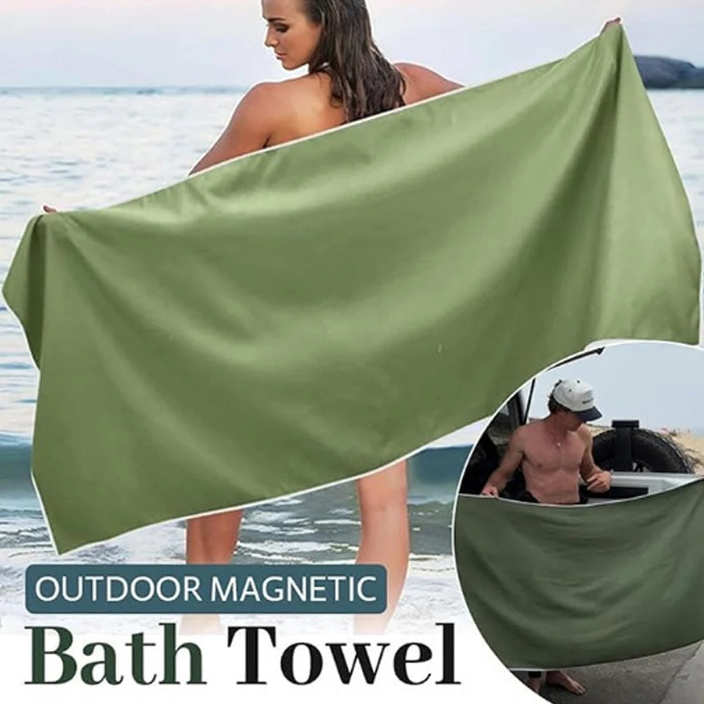 Oversized Magnetic Quick-Dry Microfiber Beach Towel | Foldable Microfiber Beach Towel Vue