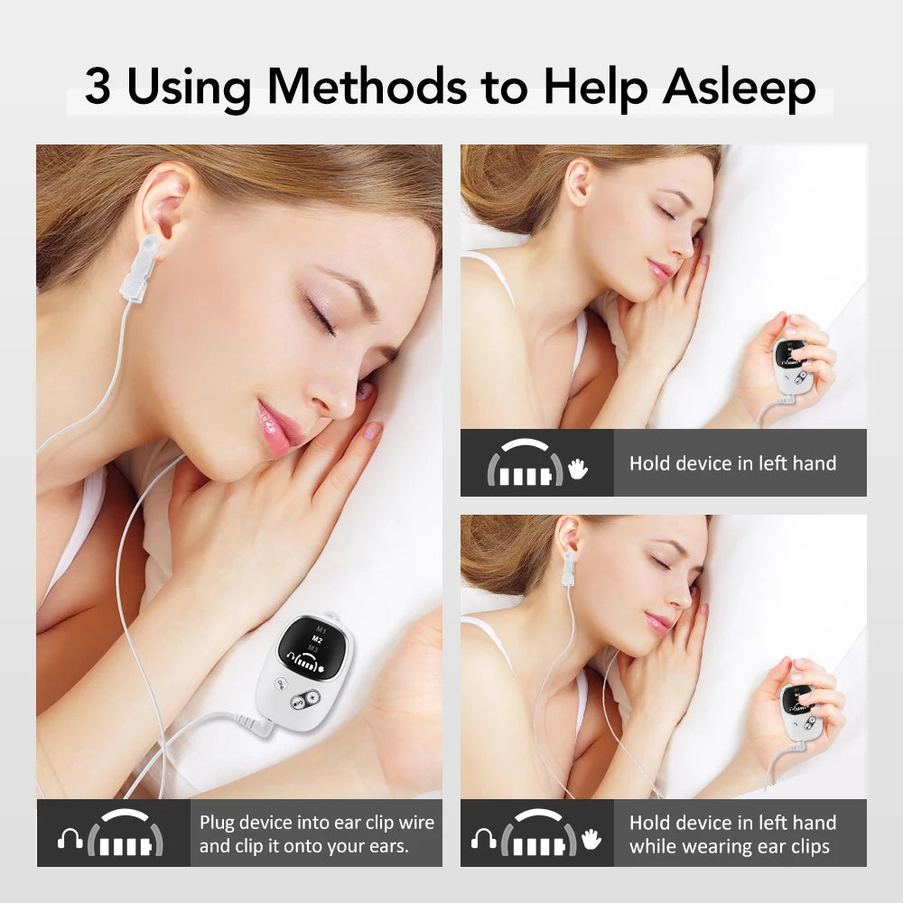 Handheld CES Sleep Aid Device EMS Ear Clip Smart Sleeper CES Sleep Aid Device Vue