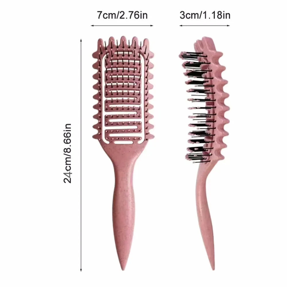 New Scalp Detangling Brush Curly Hair Scalp Massage Hair Comb Air Cushion Comb Natural Bristles Hair Styling Barber Tools Vue