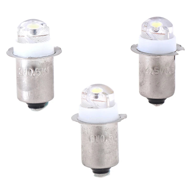1PCS New P13.5S PR2 PR3 LED Miniature Lamp 0.5W DC 3V 4.5V 6V 1SMD for Flashlight Replacement Bulb Torches Work Light 40-60lm Vue
