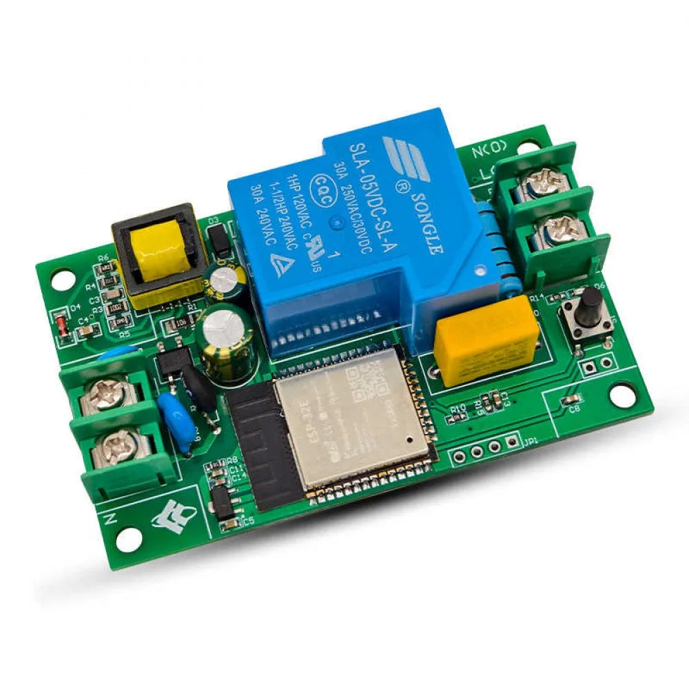 ESP32 Single-channel AC220V Power Supply 30A WIFI Relay Module Development Board Support UART Burning Development Vue