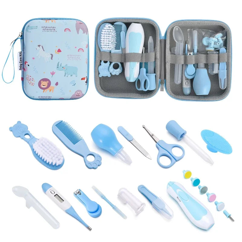 vvocci 20 Pieces Comb Brushes EVA BagsSet Children's Nail Clippers Mother and Baby Set Medicine Feeders CareSet Material Safety Vue