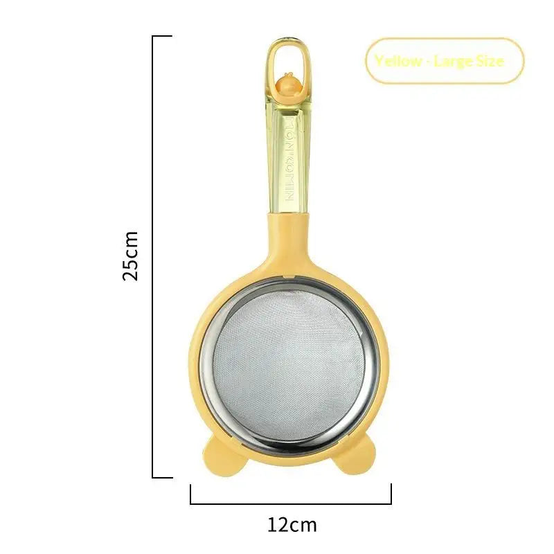User-friendly Fine Mesh Flour Strainer with Heat Resistant Removable Screen for Kitchen Use Vue A1