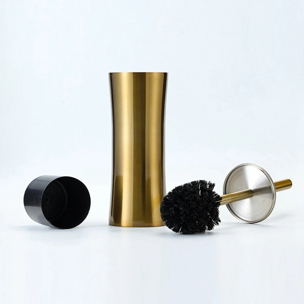 ABKW-2X Gold Long Handle Toilet Brush Creative Bathroom Cleaning Brush Toilet Cleaning Kit Bathroom Cleaning Tool Accessories Vue gold