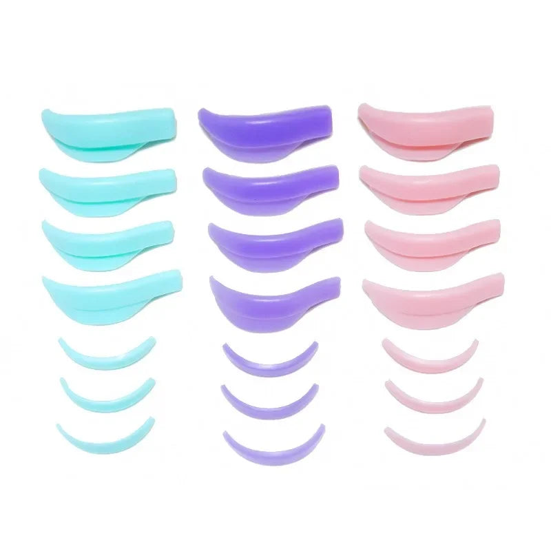5/7 Pairs Eyelash Perm Silicone Pad Eyelash Perm Assistant Tools 3D Lashes Curler Applicator Tools Lash Supplies for Women Gift Vue