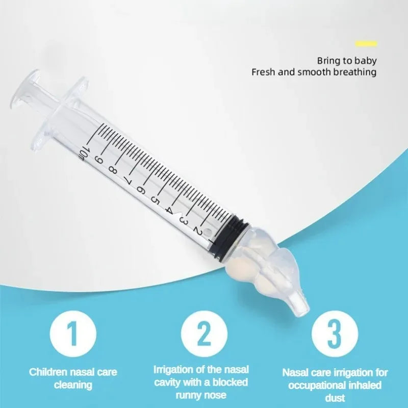 vvocci Cartoon Baby Oral Suction Nasal Aspirator 10ml Syringe-style Baby Nasal Irrigator Baby Snot Cleaner Vue