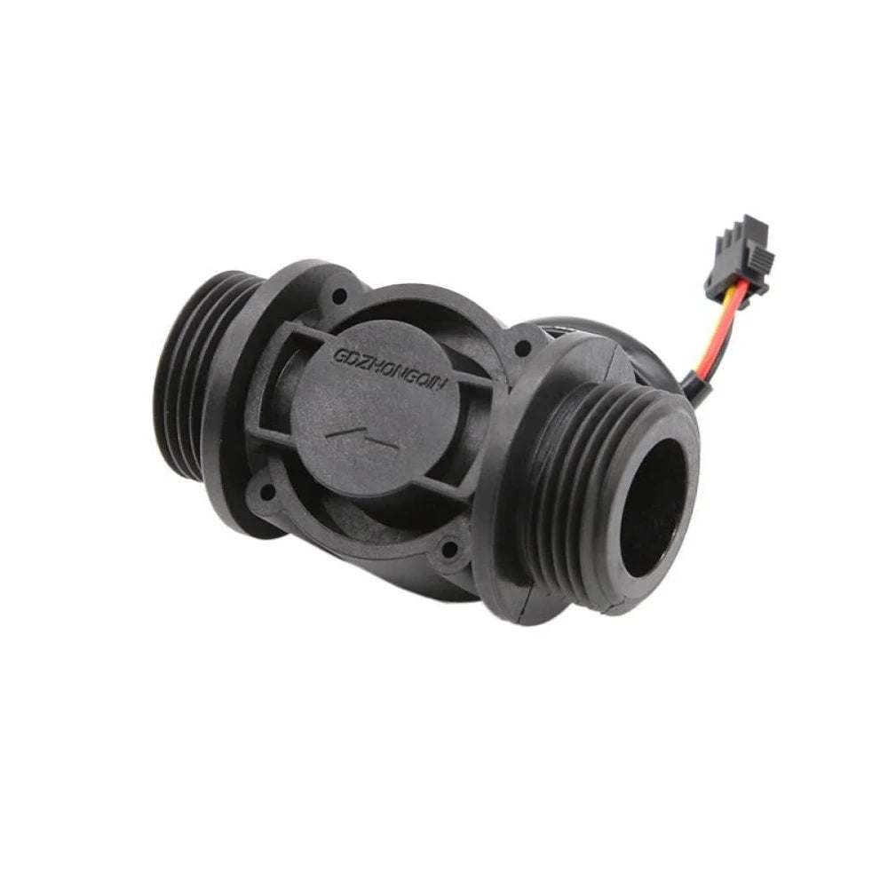 FS400A Hall Water Flow Sensor Nylon Flow Meter DC3.5-24V 2-60L/min 1.75MPa High Precision Pulse Flow Meter for Large Pipeline Vue