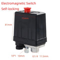 Pneumatic Control Air Compressor Pressure Switch 1/4-Port Manifold Automatic Air Pressure Switch Vue Single Port 220V