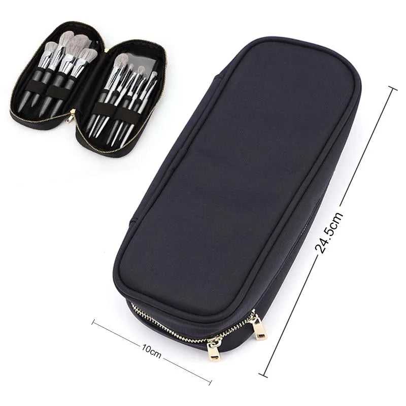 CALIYI Makeup Brushes Holder Portable Bag Cosmetics Storage Eyeliner Lipstick Make Up Brushes Pen Pot Organize Box Beauty Tools Vue