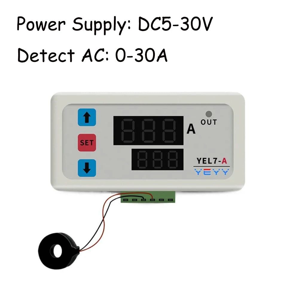 Embedded DC and AC Current Detection Module Overload Overcurrent and Undercurrent Protector Delay Relay Control Detection Module Vue