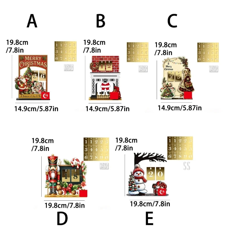 Acrylic Advent Calendar Display with Hanging Date Cards Advent Calendar Display Vue