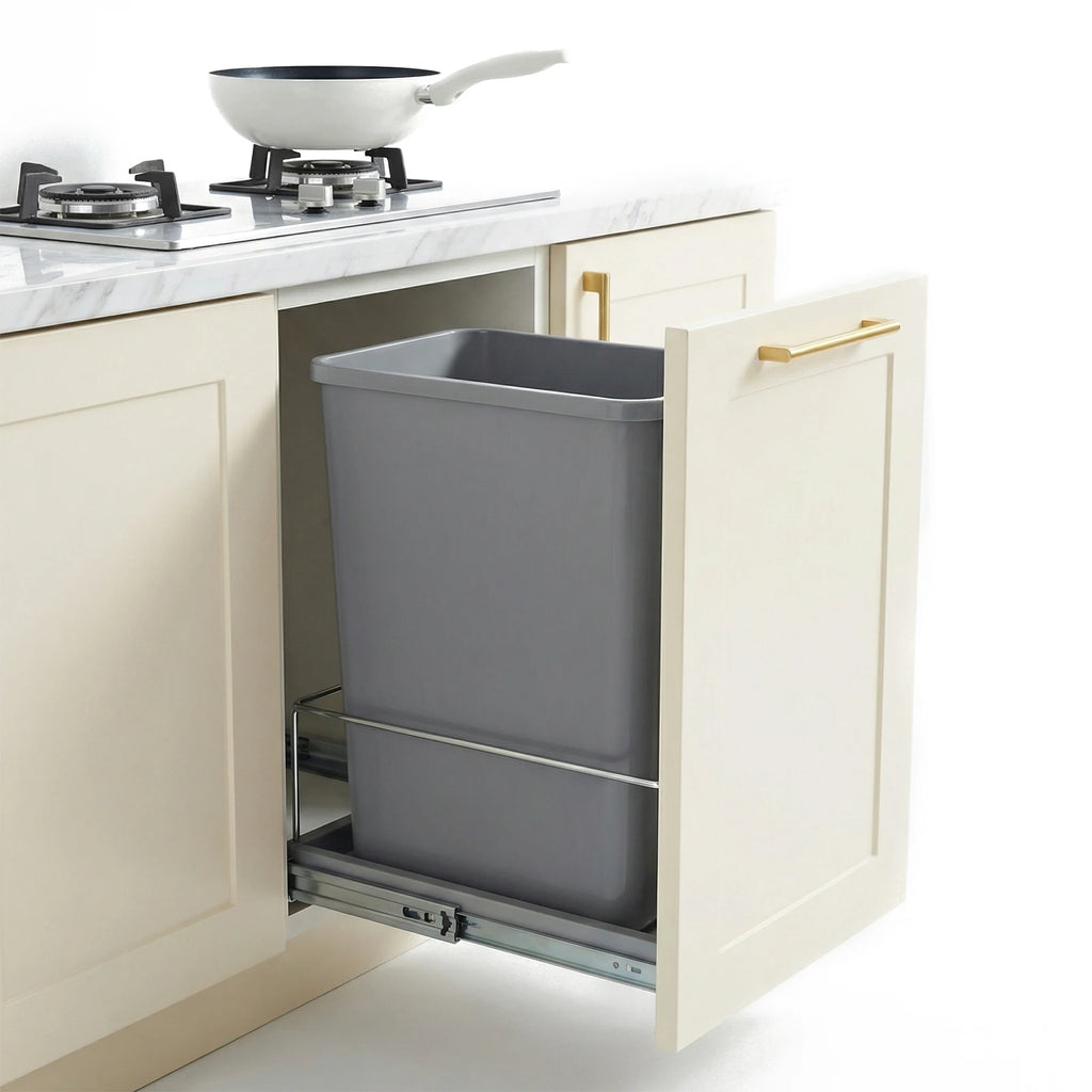 10-Pack 35 QT Pull-Out Cupboard Bin for Kitchen & Bathroom Pull-Out Cupboard Bin Vue