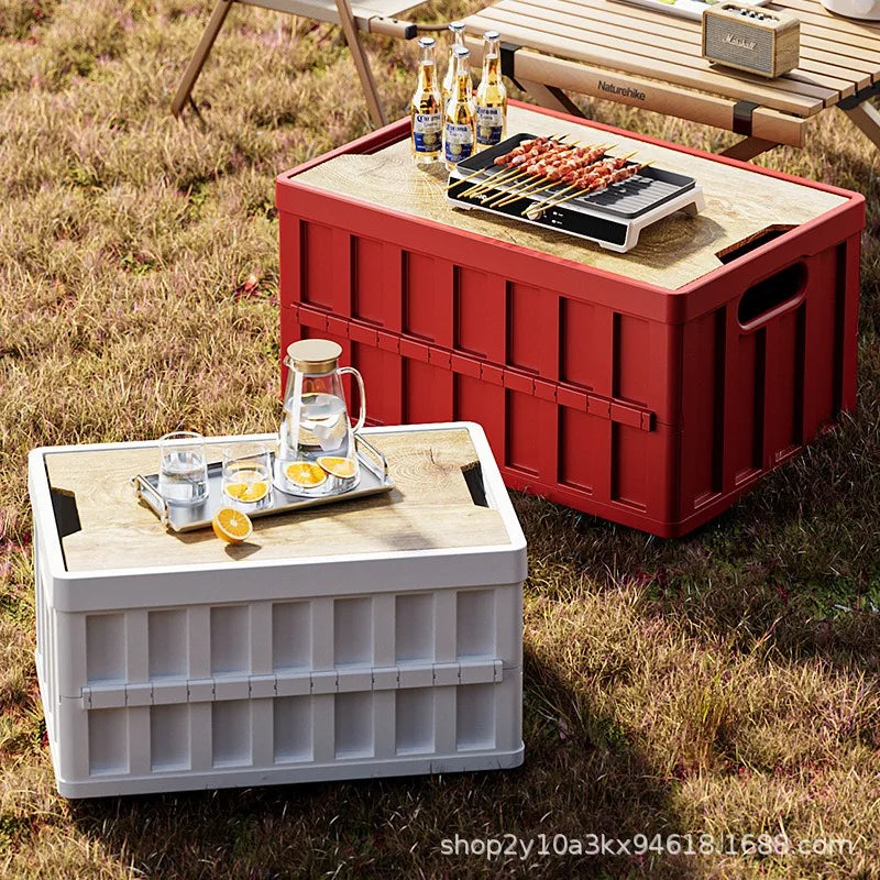 Outdoor Storage Box, Foldable Storage Box, Stall Miscellaneous Items, Car Organizer, Trunk Storage Box, Upgraded Large Capacity Vue