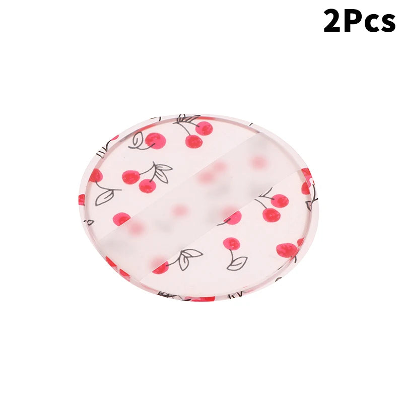 1/2Pcs Cherry Print Silicone Gel Powder Puff Sponge Face Conceale Cosmetics Puff Accessories For Foundation Cream No Powder Vue 2Pcs
