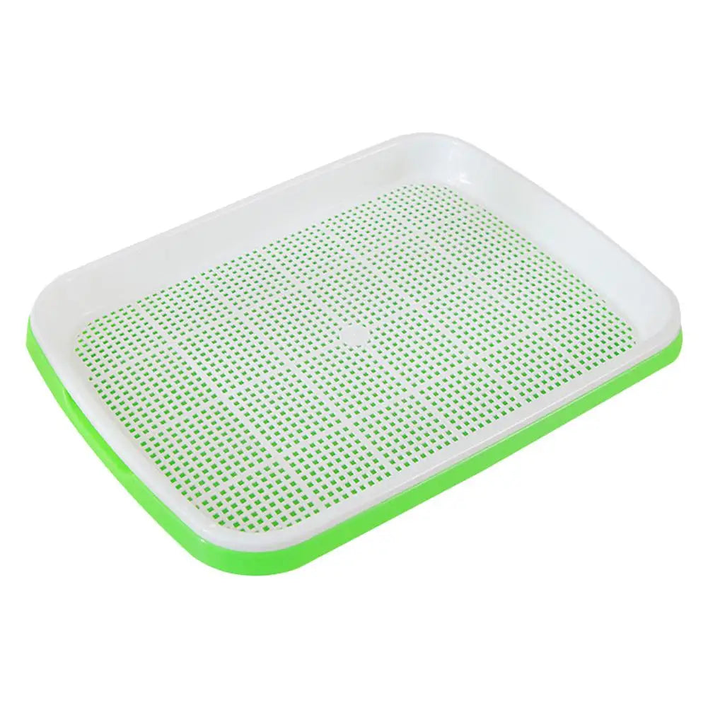 Hydroponic Microgreens Sprouter Tray Seed Sprouting Plates Wheatgrass Grower Nursery Trays for Home Garden Soilless System Vue A CN