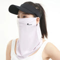 Durable UV Protection Sunscreen Face Veil Breathable Sunshade Ice Vue Purple