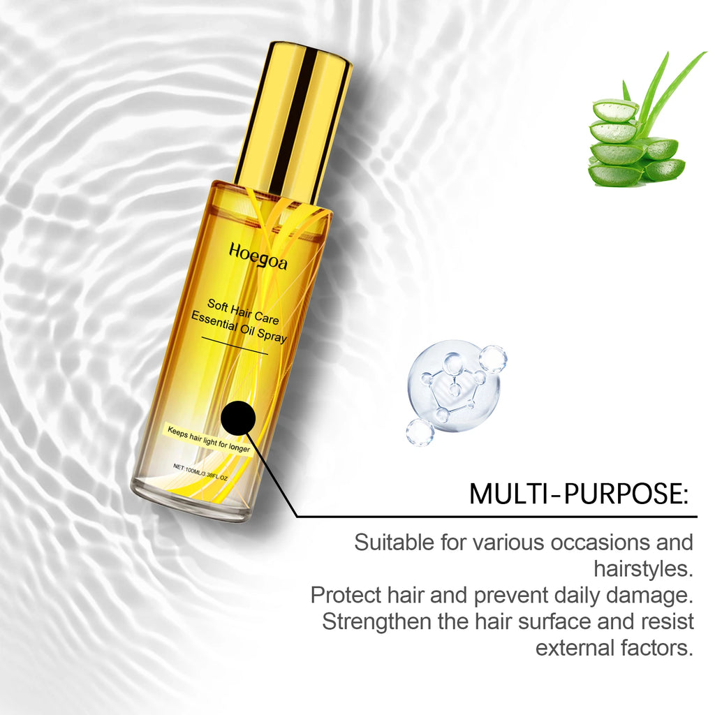 Calendula Hair Oil Spray: Nourishing Hair Oil Spray for Hair Shine, Care & Smoothing Hair Strands Vue