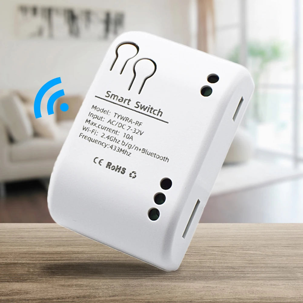 Smart WiFi Relay Switch Module 10A – Alexa & Google Home WiFi Relay Switch Module Vue