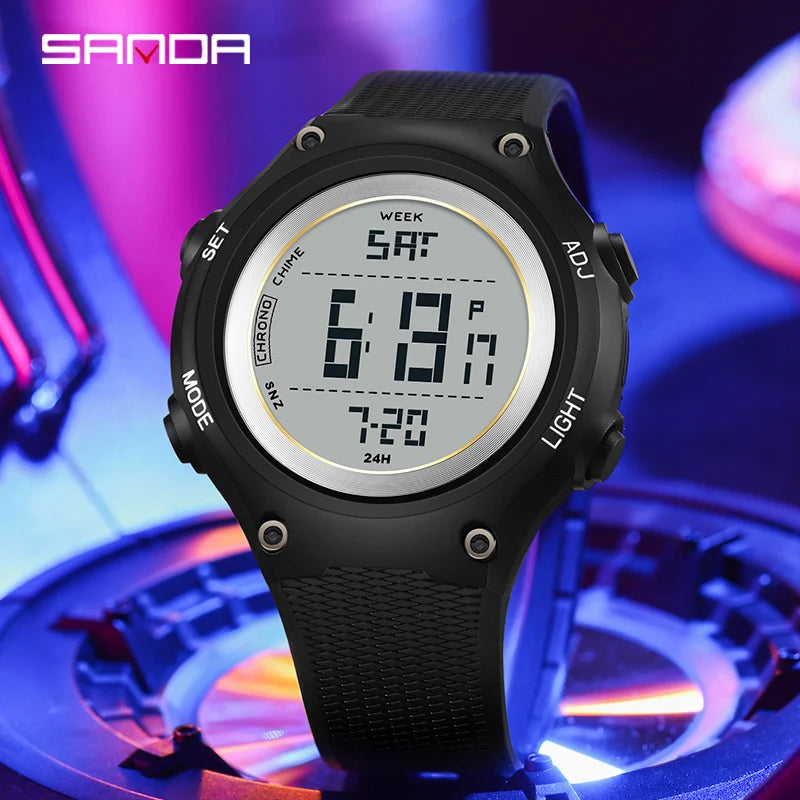 SANDA 2141 Men's Digital Military Sports Watch – Waterproof Digital Sports Watch Vue