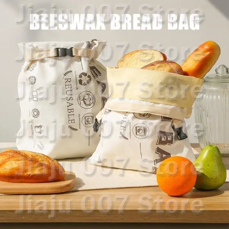 Beeswax Cotton Sandwich Bag | Washable Reusable Snack Pouch Reusable Food Storage Bag Vue