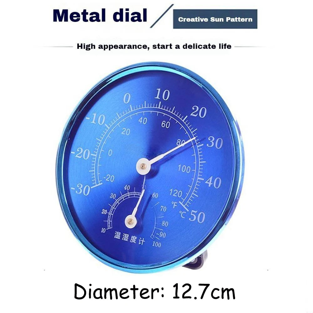 Thermometer Hygrometer 12.7cm Large Household -30-50°C/10-99%RH High-precision Wall-mounted/Stand Temperature and Humidity Meter Vue