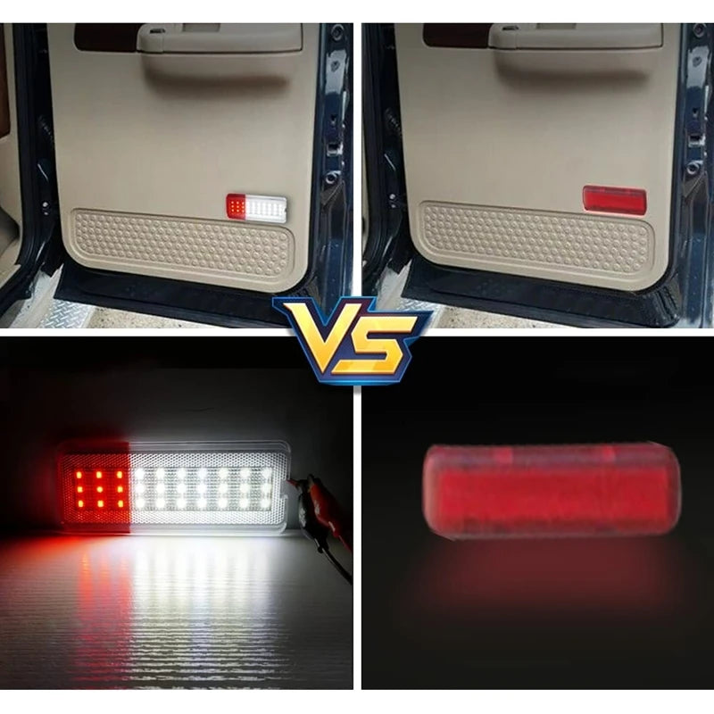 2Pcs/set Car Door Inner Panel Light LED Light For Ford F250 F350 F450 F550 1999-2007 /For Ford Excursion 2000-2005 Vue