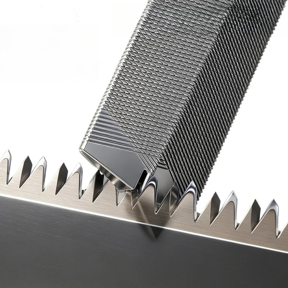 6-Inch Diamond Square File Fine Teeth Ergonomic Handle Tool Hand File Tool Vue