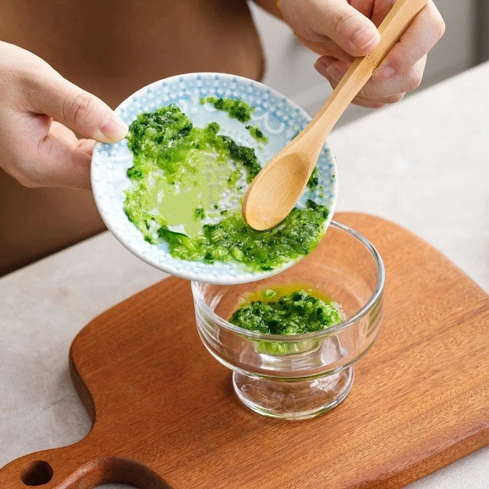 2-in-1 Round Ceramic Ginger Grater Handcrafted Non-Slip Vegetable Grinding Tool Glazed Fruit Puree Grinder Kitchen Use Vue