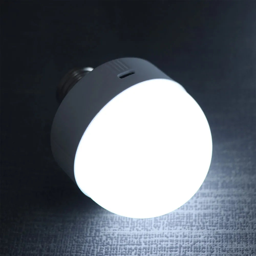 Atmosphere Light USB Rechargeable RGB Light Bulb With Remote Removable Base Emergency Bulb Dimming Timer Stage Lamp Bulb Home Vue