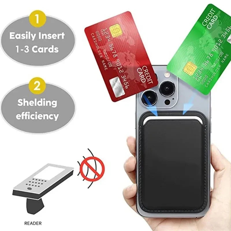 Leather Wallet Case For iPhone 15 Pro Max Magsafe Wallet Leather Compatible For iPhone 14 13 12 Card Holder with MagSafe Magnet Vue