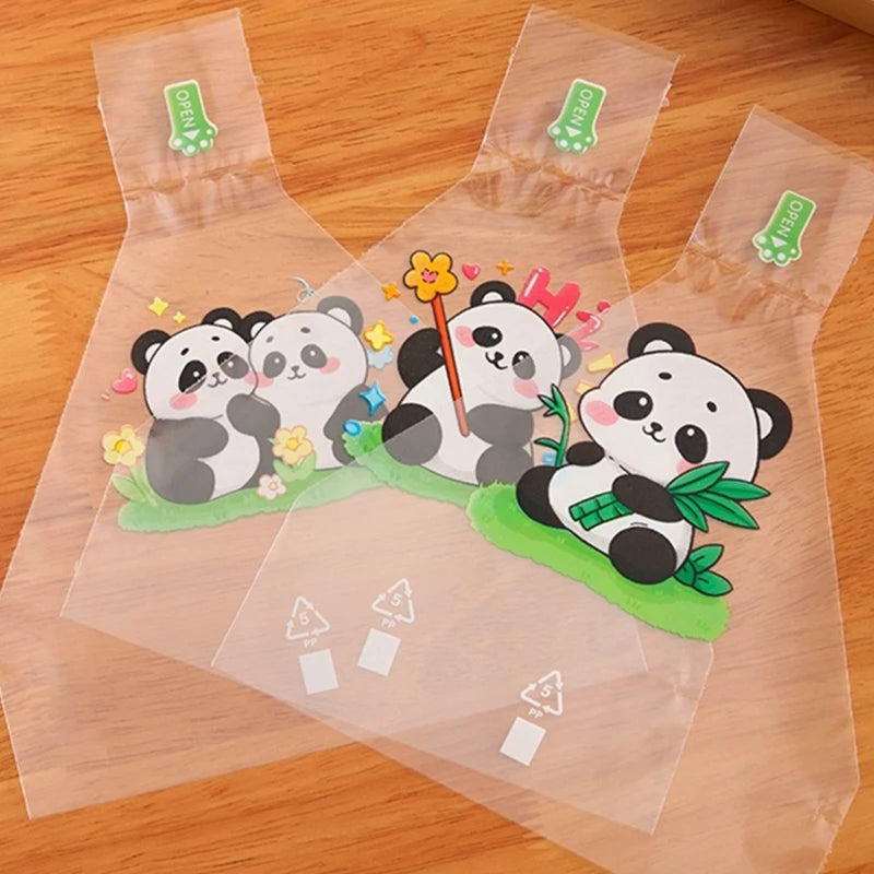 50Pcs Lovely Cartoon Panda Packaging Bag Nori Onigiri Sushi Bag For Triangle Rice Ball Sushi Making Mold Bento Accessories Vue