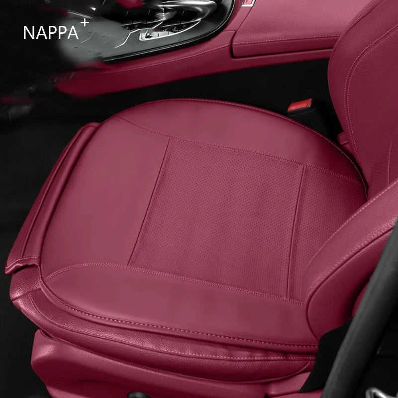 Premium NAPPA Car Seat Cushion Leather For Lincoln MKC MKS MKT MKZ ZEPHYR Continental Aviator Non-slip Covers Auto Accessories Vue