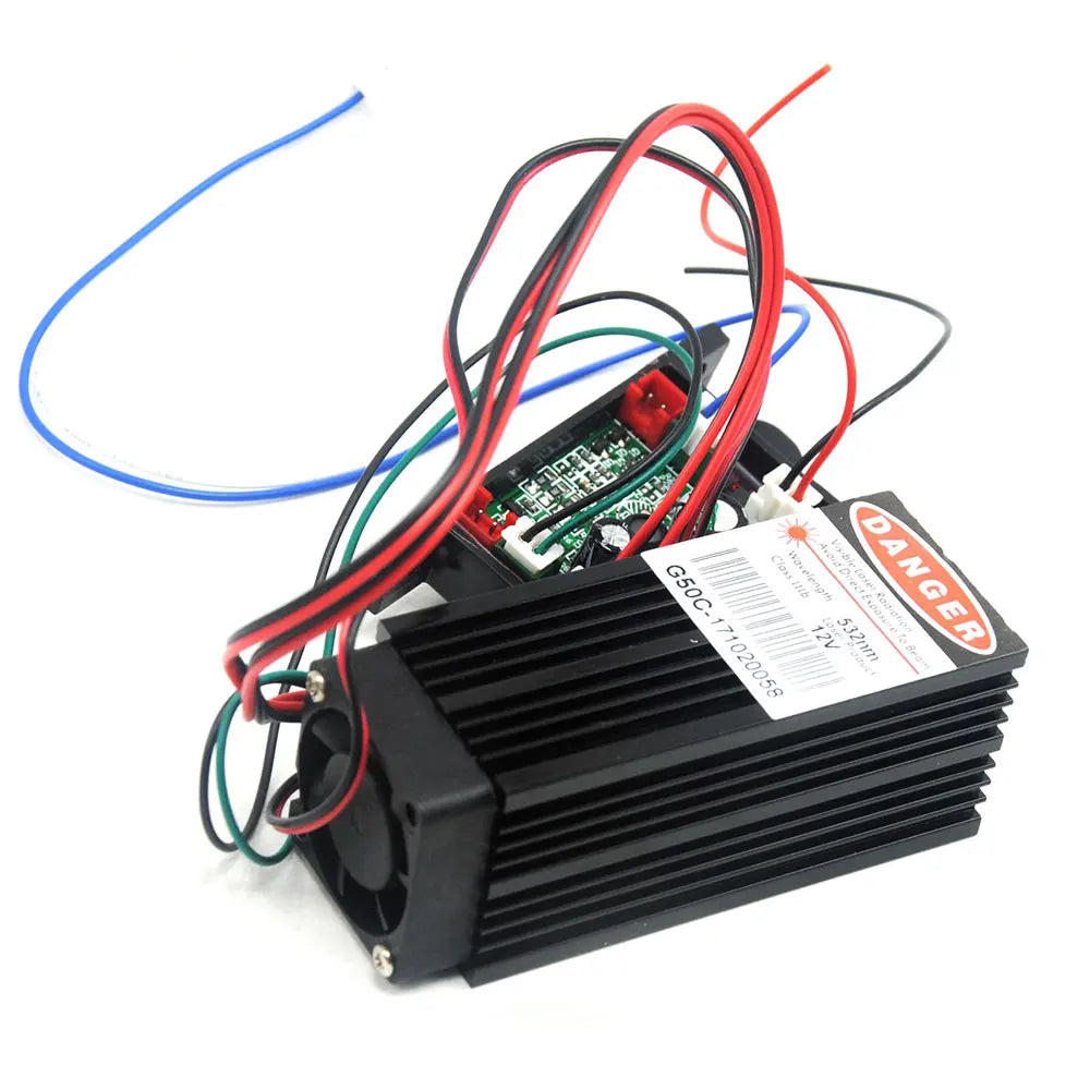 Coarse Beam Green Light 532nm 100mW Laser Diode Module Fat Dot 12V Driver TTL Vue