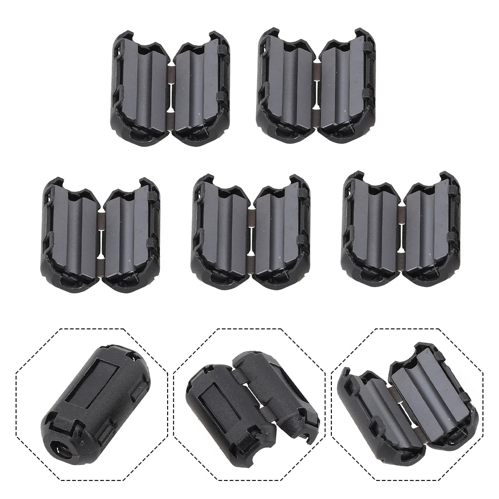 5-Pack Ferrite Bead Clip RFI Noise Filter for USB & Cables Ferrite Noise Filter Vue 3.5mm China Mainland