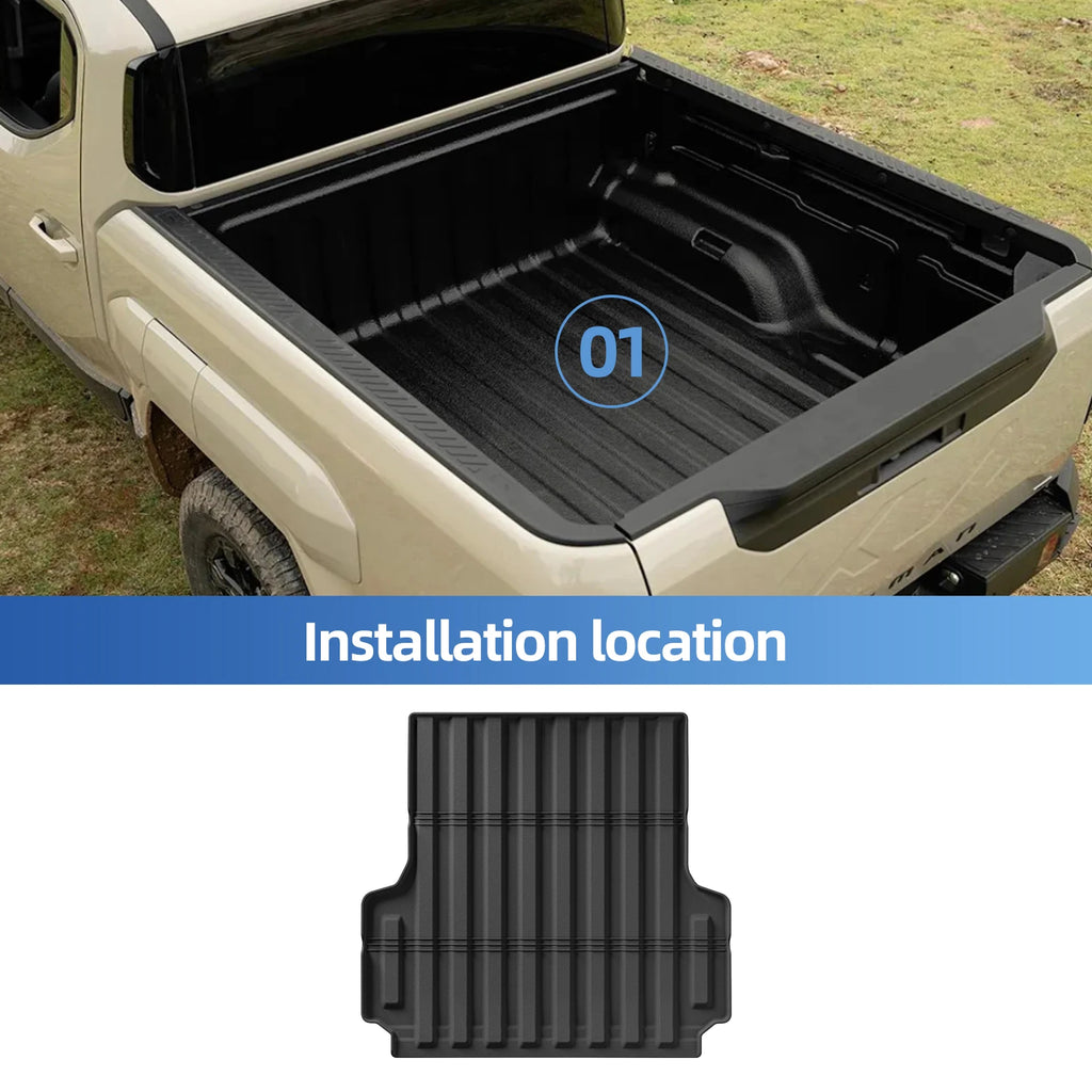 Smabee Left Drive for Kia Tasman 2025 Car Floor Mats Trunk Bed Cargo Liner Mat TPE 3D Waterproof All Weather Auto Accessories Vue