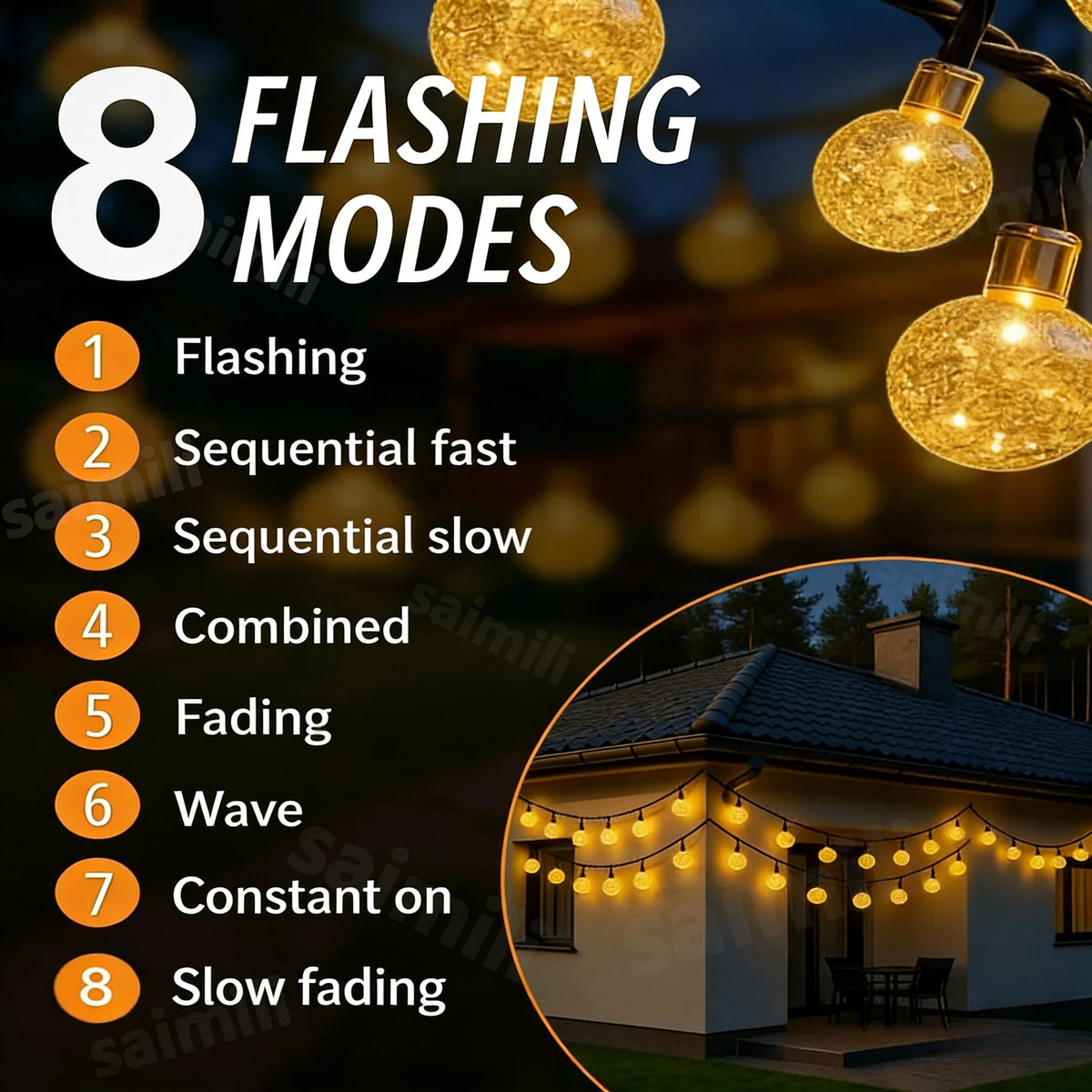 Solar Bubble Ball Lights Solar Outdoor Festival Decoration Suitable for Home And Garden Waterproof Solar Lamps Decorative Ball Vue