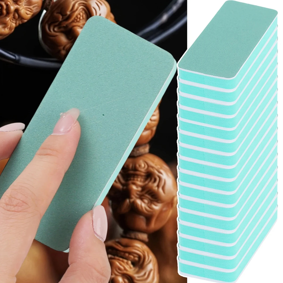 7/11/40pcs Double-Sided Jewelry Cleaning Polishing - Jewelry Metal Ring Necklace Cleaning Sponge - Reusable Handheld Polishing Vue