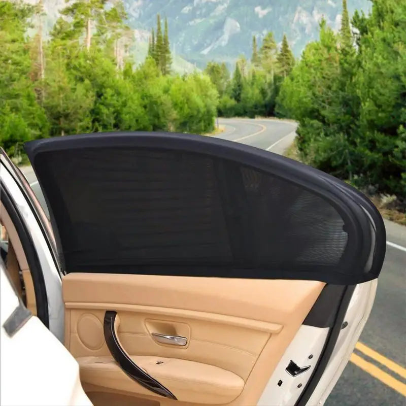 2 Pcs Car Window Covers For Kids Window Shades For Car Mesh Car Sunshade Protector Rear Window Sun Shade For Car Car Styling Vue
