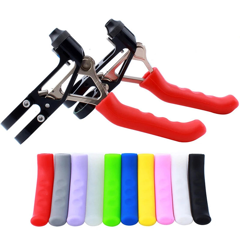 2PCS Bicycle Brake Handle Cover TPR MTB Grips Bicycle Handlebar Protect Cover Anti-slip Bicycle Protective Gear Bike Accessories Vue